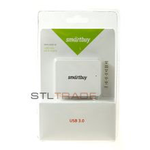 a USB Hub SBHA-6000-W, White, 4 порта,USB 3.0 SmartBuy