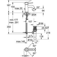 Смеситель Grohe BauClassic для раковины, 23161000