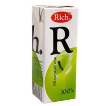 Безалкогольный напиток Rich яблоко, 0.250 л., 0.0%, безалкогольный, пачка, 12