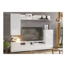 Case Гостиная Лия Венге Белый глянец