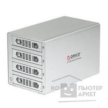Orico 3549RUS3-SV Контейнер для HDD 3.5"  3549RUS3 серебряный ; 3TB 4HDD 12TB Max; RAID 0 1 3 5 10 Combine Clear mode
