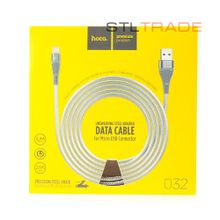 Data кабель USB HOCO U32 micro usb серый