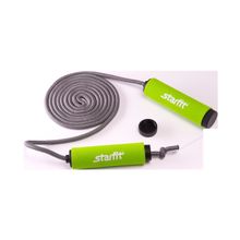 STARFIT Скакалка RP-105 со вспененной ручкой, зеленая черная, 3м