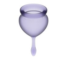 Набор фиолетовых менструальных чаш Feel good Menstrual Cup (210709)