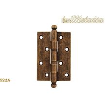 Петля дверная универсальная латунная Melodia 522А 102х75х2,8 Античная бронза
