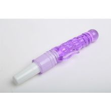 4sexdreaM Фиолетовый вибратор с дополнительными отростками - 21 см.