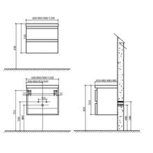 BelBagno Тумба с раковиной подвесная ENERGIA-N 600 Beige