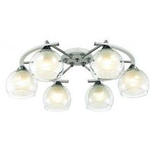 Потолочная люстра OML-283 белый,хром прозрачный белый E27 6*60W 220V арт.OML-28313-06