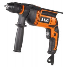 Дрель AEG SBE 650 R kit Дрель ударная, мощность 650 Вт, кол-во оборотов 0-2800 мин, быстрозажимной патрон 1,5-13 мм, крутящий момент 23 Нм, вес 1,8 кг, кейс.