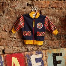 Lucky child Кофточка на молнии без капюшона (футер) "Мужички" 27-18ф