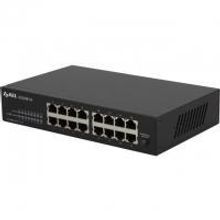 ZyXEL GS1100-16 коммутатор управляемый, Gigabit Ethernet, 16 портов