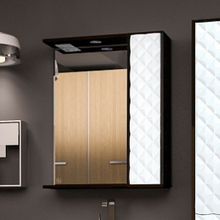 Зеркало-шкаф Style Line Агат 60 С белый, венге