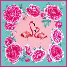 Платок Фламинго. Серия Русские в моде