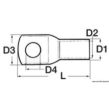 Osculati Eye power terminal cable 50 mm², 14.035.50