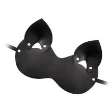Штучки-дрючки Закрытая черная маска  Кошка (черный)