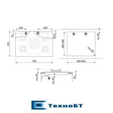 Встраиваемая газовая варочная панель Smeg PV675CNR