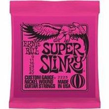 P02223 Super Slinky Комплект струн для электрогитары, никель, 9-42, Ernie Ball