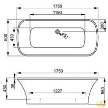 Акриловая ванна VAGNERPLAST BLANCA NT 175