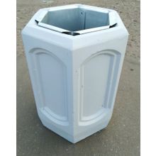 Урна шестигранная с рельефом У020