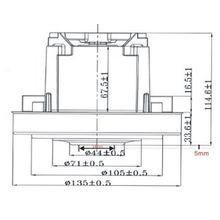 Пылесосный двигатель VC07W70 1500W (Philips)