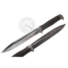 Нож Майор, сталь 65Г, резина