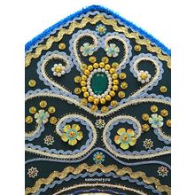 Кокошник "Купола" зеленый