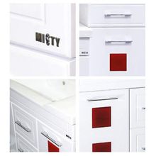 Misty Пенал для ванной Кармен R красное стекло с б к