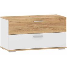 Сильва НМ 013.25 Тумба для обуви Санти Белый Дуб крафт золотой