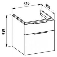 Тумба с раковиной Laufen Kartell 4.0756.2.033.631.1