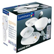 Столовый сервиз Luminarc SEQUINS WHITE E8063 (19 предметов)