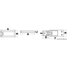 Osculati Piramid hinge mirror-polished AISI316 45x30 mm, 38.928.01