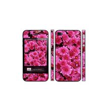 Виниловая наклейка на iPhone 4 и 4S iSwag "Розовые цветы"