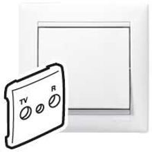 Лицевая панель для розетки TV-R - Valena - белый | код 774442 | Legrand