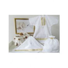 Makkaroni Kids для мальчика 3 предмета белый золото