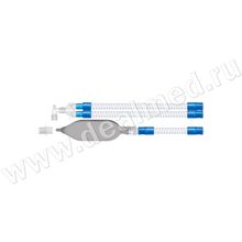 Контур дыхательный, 1.6 м (взрослый, гофрированный, ID 22 мм, доп.шланг 0.8 м, резервный мешок 2.0 л), Китай