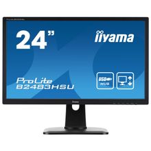 Монитор iiyama b2483hsu-b1dp, 24" (1920x1080), tn, vga (d-sub), dvi, dp