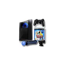 Sony PlayStation 3 Super Slim 500Gb + Комплект: Игра Праздник спорта 2 + Move motion + Камера PS Eye