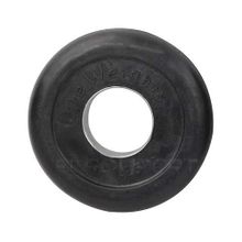 Диск обрезиненный черный d-51mm 1,25кг с металлической втулкой Lite Weights RJ1050-1-25