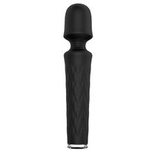 Dream Toys Чёрный перезаряжаемый жезловый вибратор JOYRUSH MASSAGER