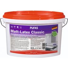 Пуфас Matt Latex Classic 2.5 л белая