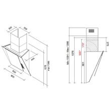 FALMEC ARIA NRS GLASS BLACK 80