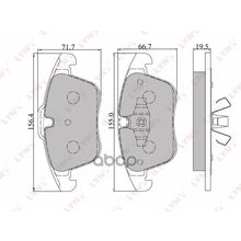 Колодки Тормозные Дисковые | Перед | Ford Mondeo Iv 07> S-Max 06> Galaxy 06> Landrover Freelander Ii 06> Volvo S80 V70 06> LYNXauto арт. BD3004