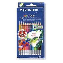 Карандаш цветгой NorisClub с ластиком, набор 12 цветов, картонный корпус