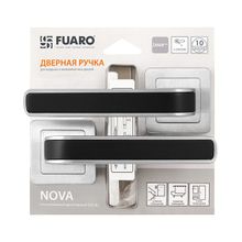 Ручки дверные межкомнатные Fuaro NOVA XM HD SSC BL-16 сатин хром черный