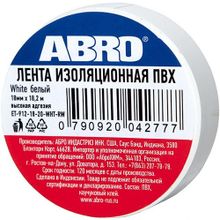 Abro 18 мм*18.2 м белая