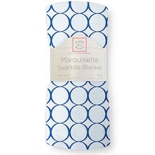 SwaddleDesigns Marquisette Mod Circles синяя
