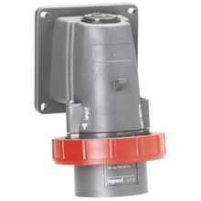 Встраиваемая вилка Hypra - IP 66 67-55 - 3К+Н+3 - 16 А - пластик | код 051191 | Legrand