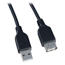 Кабель удлинитель USB 2.0 Am=>Af - 1.8 м, черный, Perfeo (U4503)