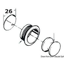 Osculati Medium push button spring lock, 38.182.50