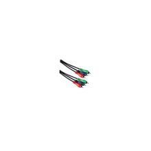 Видеокабель HAMA 00043420 YUV 75 Ом 3RCA "тюльпан" вилка - 3RCA "тюльпан" вилка, 2.0м